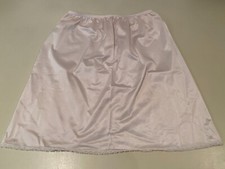 Vintage Vanity Fair 100 Nylon Ivory Color Half Slip with Lace Trim - Size S