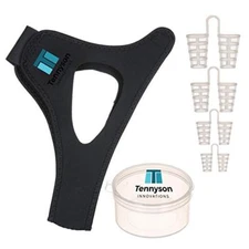 Anti Snore Sleep Kit With Chin Strap And 4 Anti Snore Nose Vents NEW WITH BOX