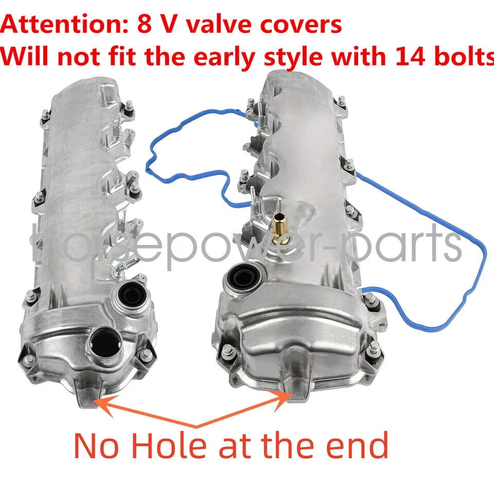 For 2004-2010 Ford F-150 Truck V8 5.4L Valve Cover Set 9L1Z6582D 9L1Z6582C - Image 2 of 4