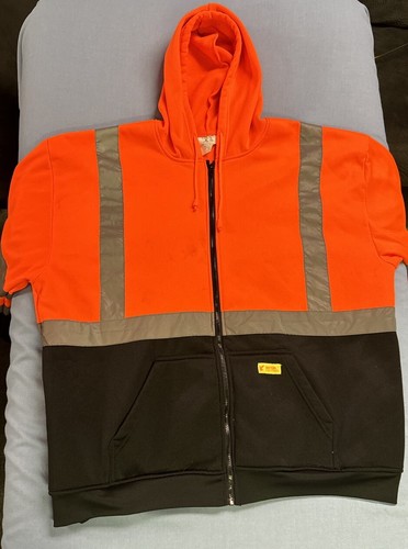 New York Hi Visibility Hoodie Men’s 4 XL Class 3 Type R SRUSH9011 Reflective