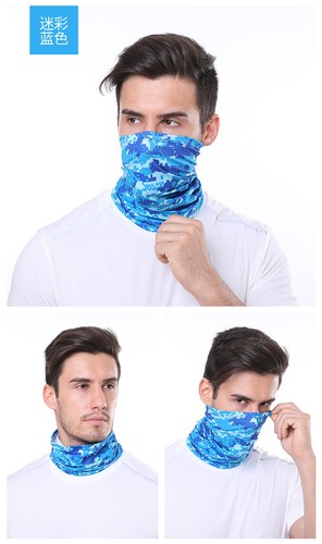Neck Gaiter Headband Bandanna Multi-Use Elastic Face Mask Cover Bandana Sports - Picture 21 of 51