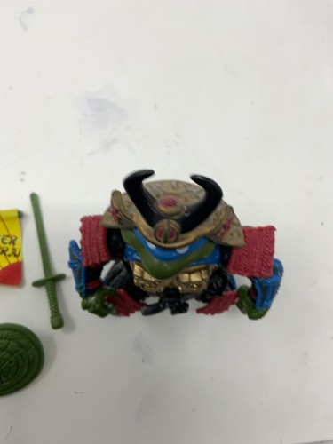1990 Teenage Mutant Ninja Turtles TMNT Leo The Sewer Samurai Leonardo - Picture 7 of 12
