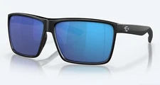 Costa Del Mar RINCON Matte Black / Blue Mirror Polarized Glass 580G - BRAND NEW