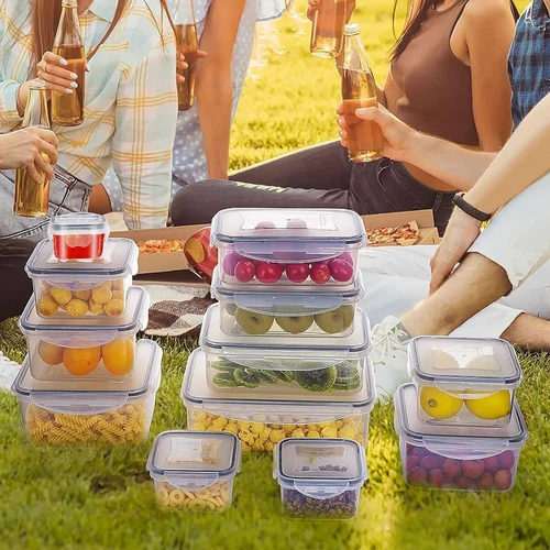 24Pcs Food Storage Container Set Leak Proof Sealed Plastic Lunch Boxes BPA-Free - Picture 17 of 18