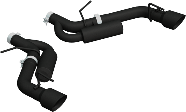 MBRP 3in Dual Rear Exit Axle Back w/ 4.5in OD Tips - BLK | Chevrolet Camaro SS (16-19) (S7034BLK)