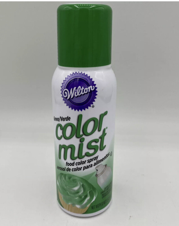 5-Wilton Color Mist Food Color Spray Can Edible Airbrush Cake Decorating GREEN