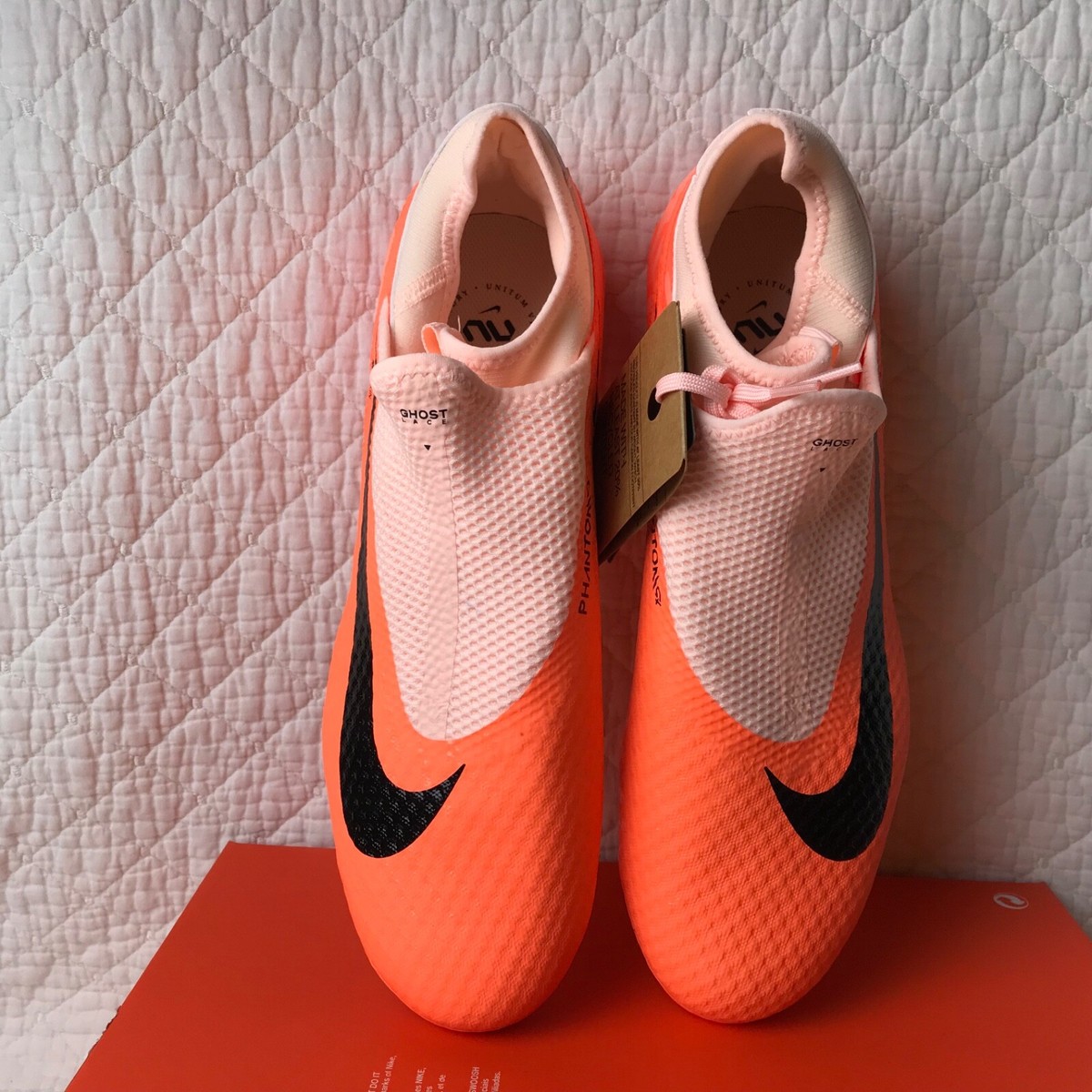 Nike Phantom GX Acad DF WC FG/MG Soccer Cleats Men's SZ 10 Guava