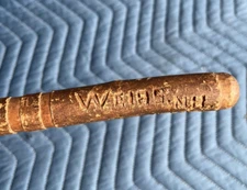 Antique Carved Wood Cane Walking Stick Weirs NH 1902 Folk Art Civil War TR Mem