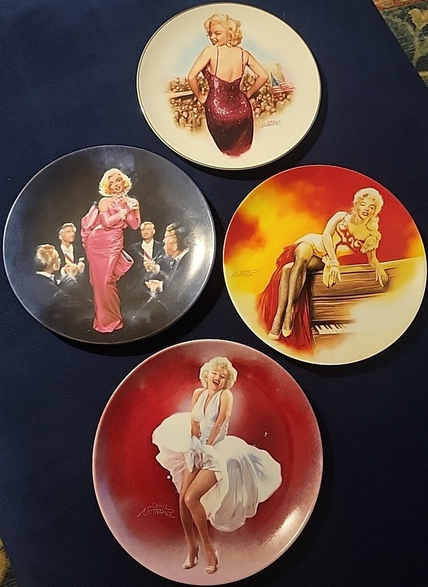 Vintage Marilyn Monroe Collection Plates Chris Notarile Limited