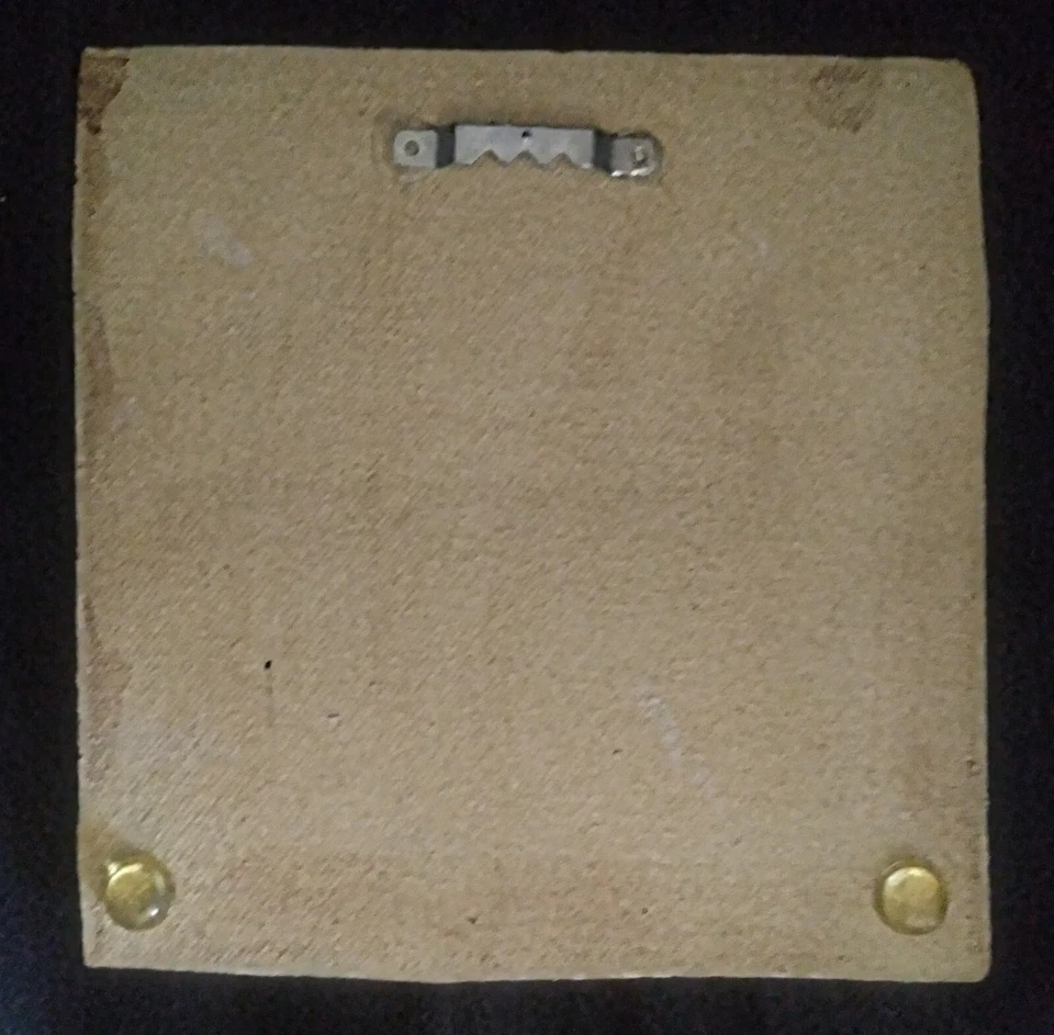 Arts & Crafts Roycroft Renaissance Signed Botanical Ceramic Hanging Wall Tile - Image 2 of 3