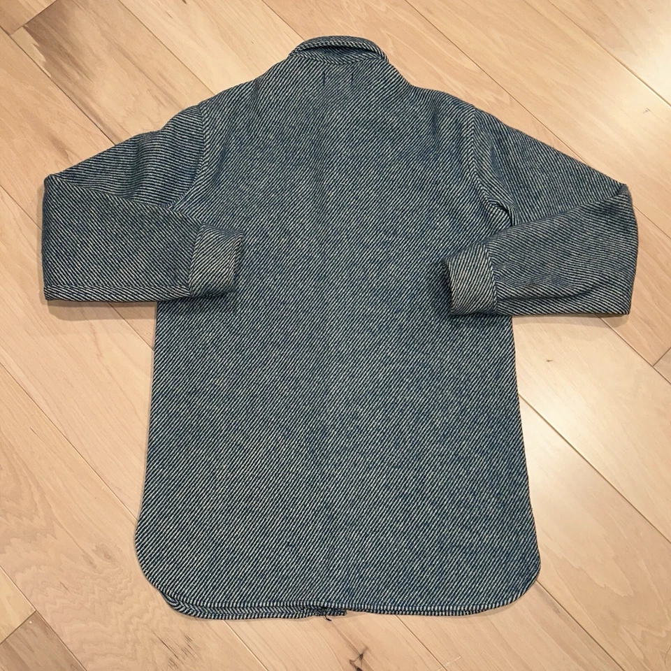 Vintage L.L. Bean Long Northwoods Button Up Shirt Jacket USA Made Men’s Medium - Image 2 of 4