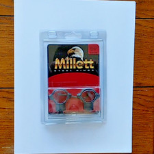 Millett Steel Rings SR00708 Turn-in Standard Style 1" Extra High Matte Black