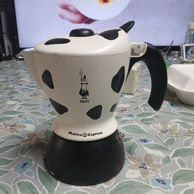 Bialetti Mukka Express Cappuccino Maker | Cow-Print, Stovetop