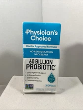 Physician's Choice 60 Billion Probiotic with Prebiotic 30 Capsules exp 06/26