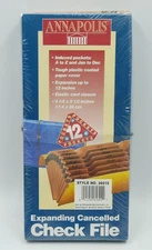 12 Pocket Check File Expanding Accordion Style A-Z  Jan-Dec  4-1/2" X 9-1/2"
