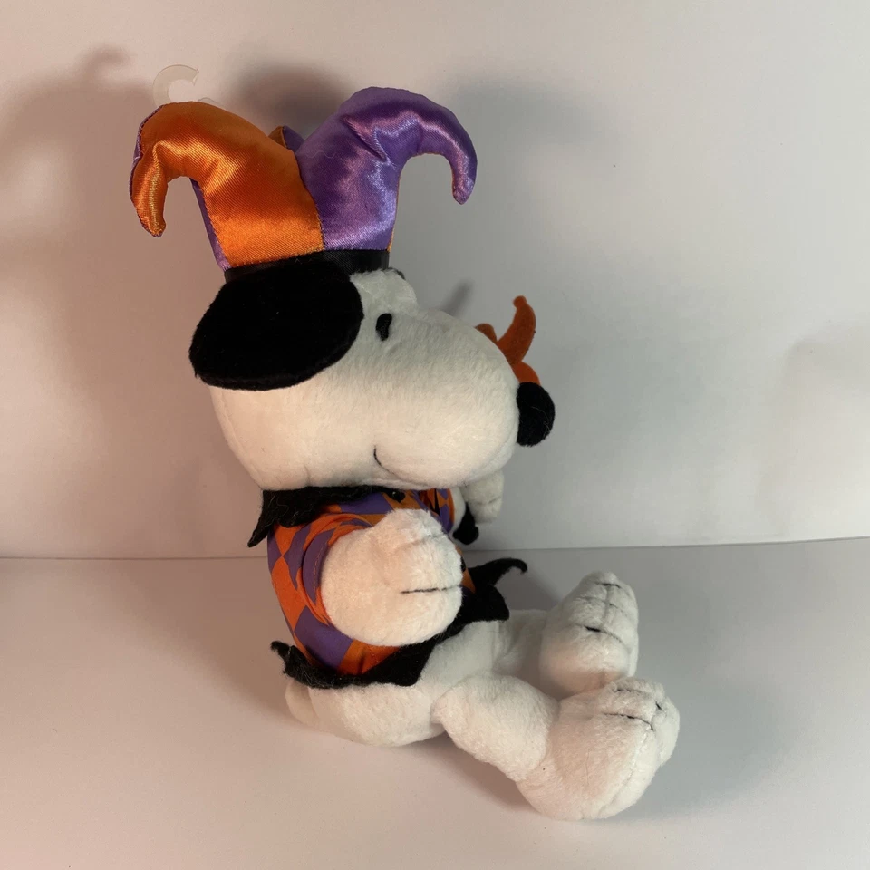 Hallmark Peanuts Snoopy Jester Puppy Dog 9“ Plush Stuffed Animal Halloween - Image 4 of 4
