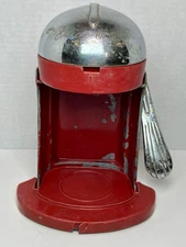 Vintage Juice O Mat Juicer Red and Chrome "Single Action" Rival Mfg Co