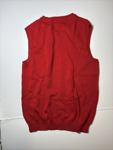 Janie and Jack Boys Red Moose Sweater Vest Size 10 Holiday - Picture 5 of 6