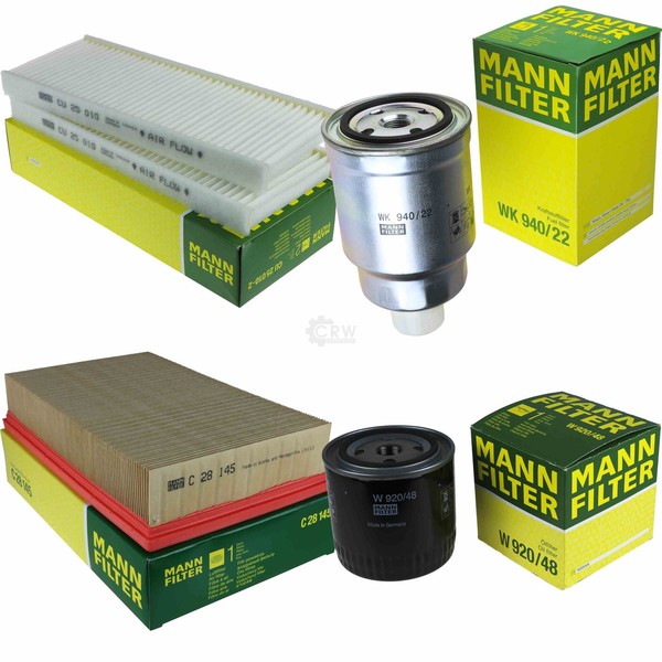 Mann Inspektionspaket Filterset FüR Nissan NP300 Navara 2.5 Dci 4WD-image