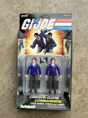 Super7 GI Joe Reaction Plus + Tomax & Xamot Crimson Guard Commanders O-ring