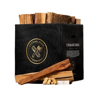 Hickory Cooking Wood Box by Cutting Edge   16'' Premium Logs for Smoking &