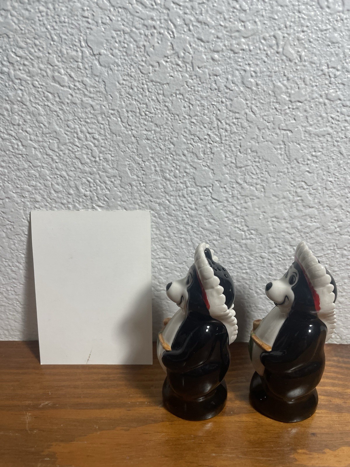 Hamms Beer Indian Chief Salt And Pepper Shaker Special Light Set With Card #10