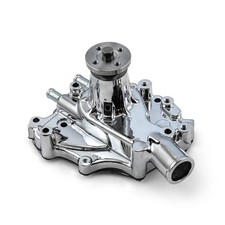 Ford Sb 289 302 351 Windsor High Volume Aluminum Driver Side Water Pump Chrome