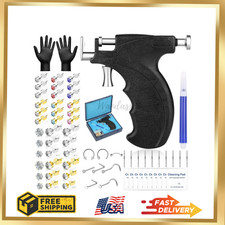 Professional Ear PiercingGun Kit, Reusable Ear Nose PiercingGun Machine wit