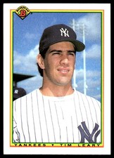 Tim Leary 1990 Bowman #429 New York Yankees MLB READ FREE SHIPPING AutographDen