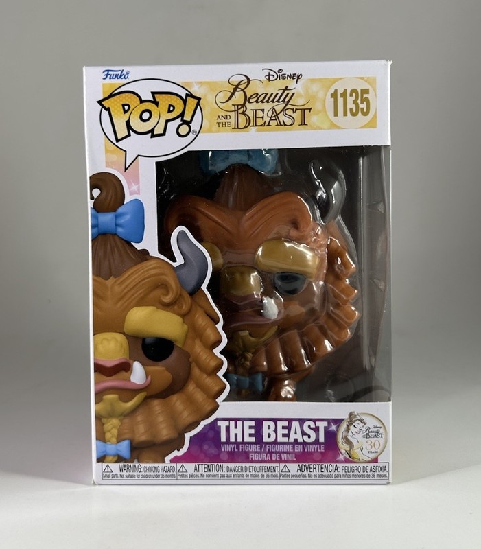 Funko Pop! Disney Beauty and the Beast- THE BEAST (In Curls) #1135 NEW!