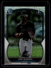 2023 Bowman Chrome #BCP-195 Jose Gerardo Prospects Mojo Refractor