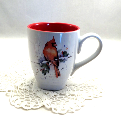 Dean Crouser Watercolor Cardinal Coffee Mug DEMDACO 16oz Stoneware | eBay