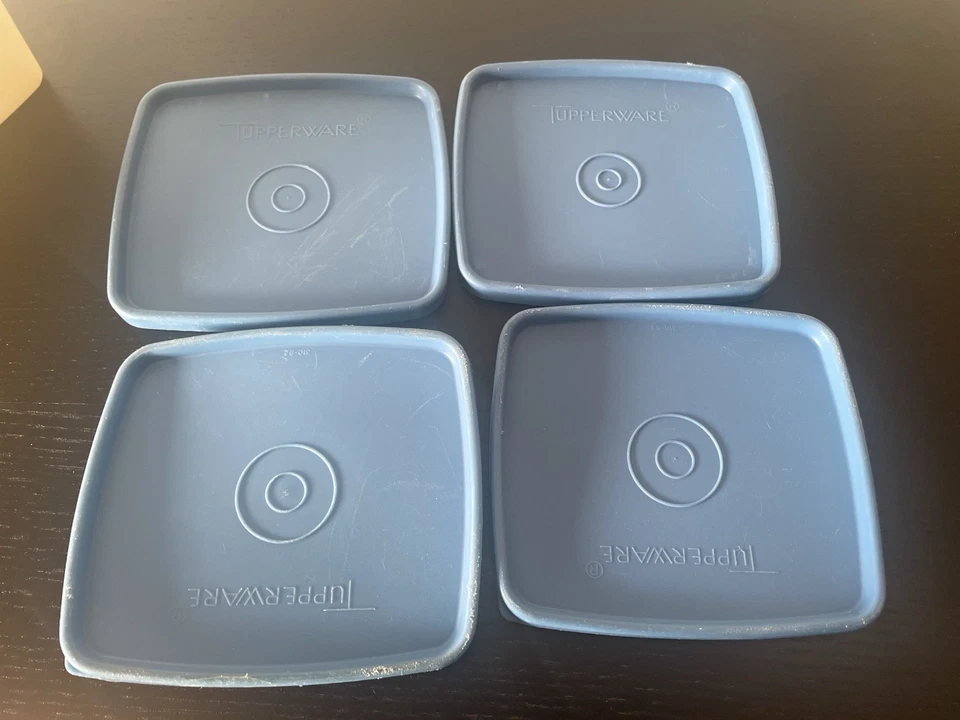 Set TUPPERWARE Gefrierbehälter Gefrierdosen 800/1300 ml 5 Stück blaue Deckel - Bild 4 von 4