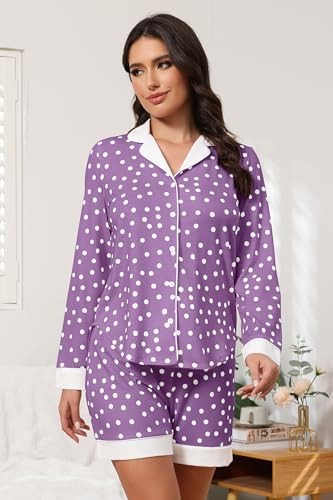Button Down Pyjamas Sets Damen Zweiteiler Satin Seide Pyjama Sets Loungewear - Bild 3 von 5