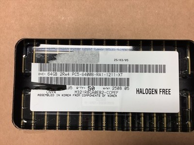 NEW M321R8GA0EB2-CCP SAMSUNG 64GB (1X64GB) 2RX4 PC5-6400B RDIMM