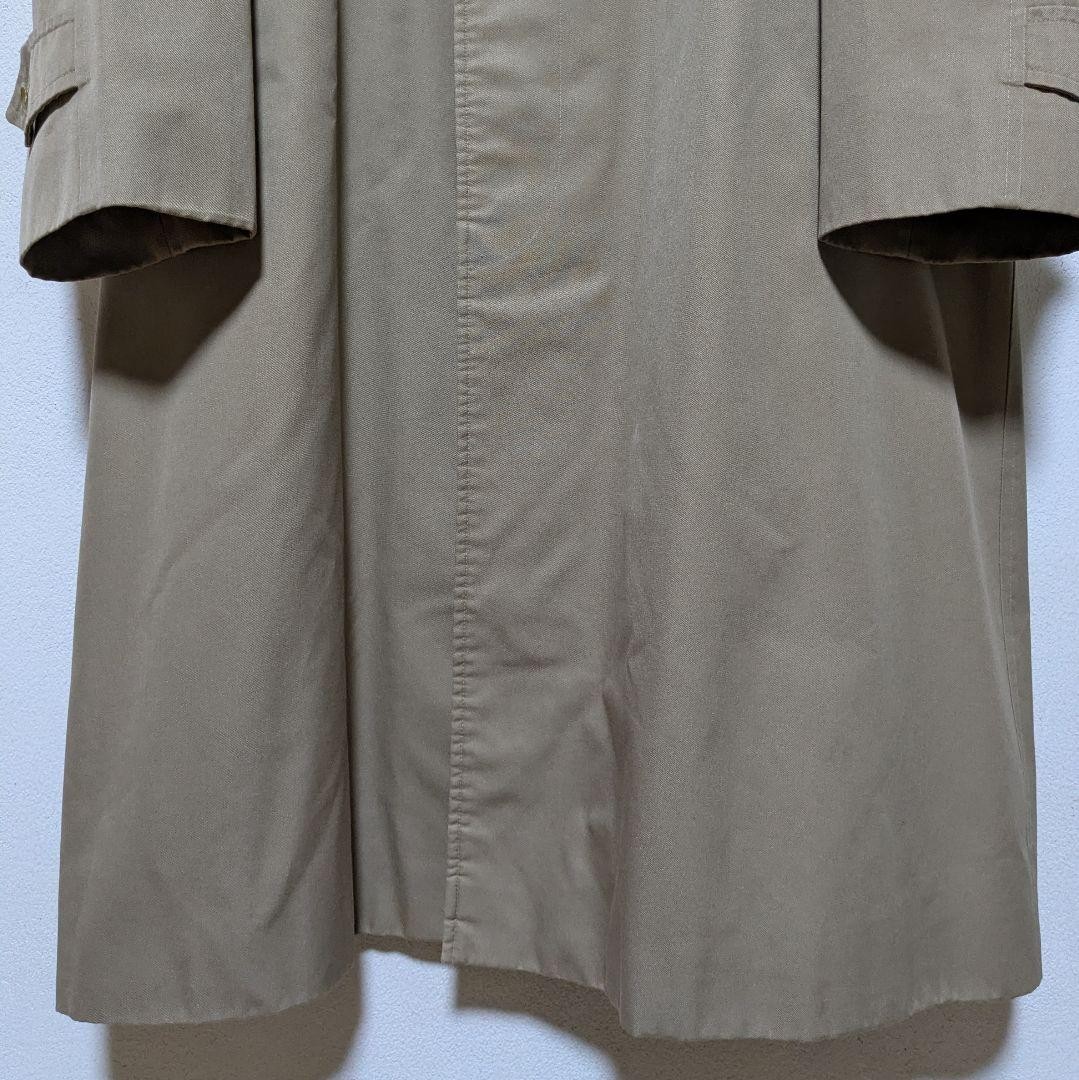 Burberrys Vintage Balmacaan Coat Made in England Nova Check Beige Mens Size M thumbnail 7