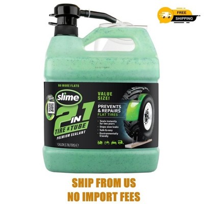 Slime 2-in-1 Tire and Tube Sealant, 1 Gallon - 10195