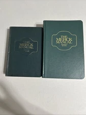 The Merck Manual 12th Edition Published 1972 & 16th Edition Published 1992 Rare