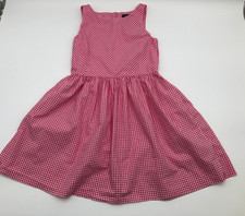 Polo Ralph Lauren girls pink gingham sleevesless dress size 10