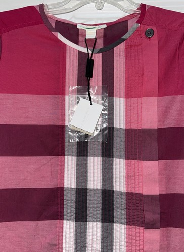 Authentic NWT Burberry Girls’ Cotton Dress W/Pockets - Size 12y - Picture 2 of 7