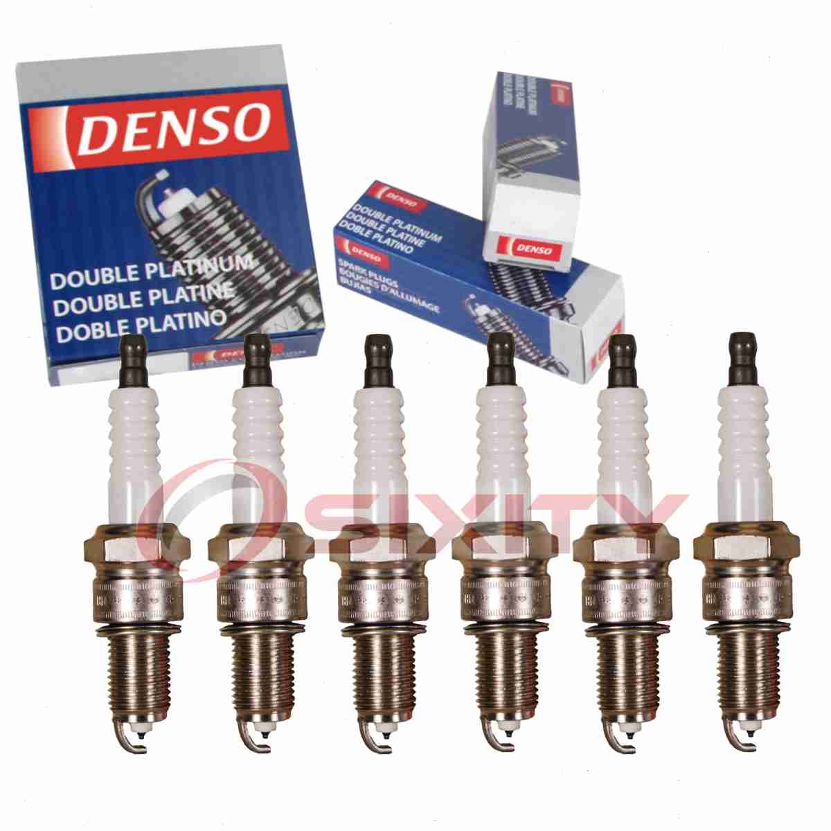 6 pc Denso Platinum Long Life Spark Plugs for 1996-2000 Dodge Caravan 3.3L ys