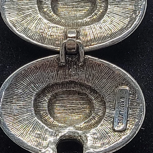 Vintage Carol Dauplais Silver Concho Mexican Signed Southwestern Bracelet - Picture 5 of 5