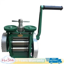 Manual Combination Rolling Mill Machine Jewelry Press Making Flake & Round Wire