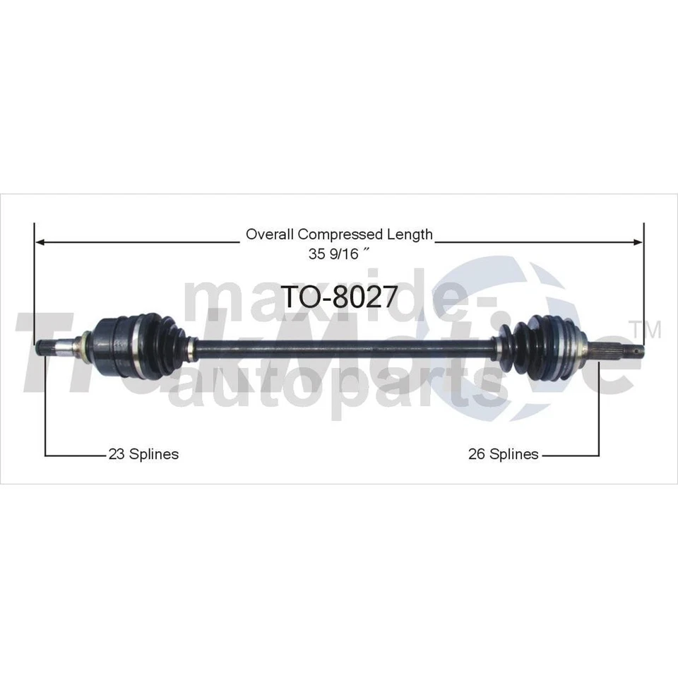 Соединение оси со стороны водителя для переднего пассажира подходит для Chevrolet Nova 1985 1986 1987 годов выпуска - Изображение 2 из 3
