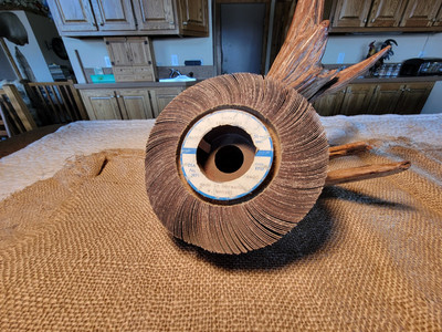6'' x 2'' x 1'' Bench Grinder Flap Wheel 100 Grit Germany W. Wenzel