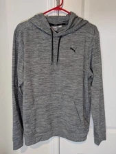 PUMA Men's Pullover Hoodie Gray (Heather) Size-Medium EXCELLENT CONDITION 