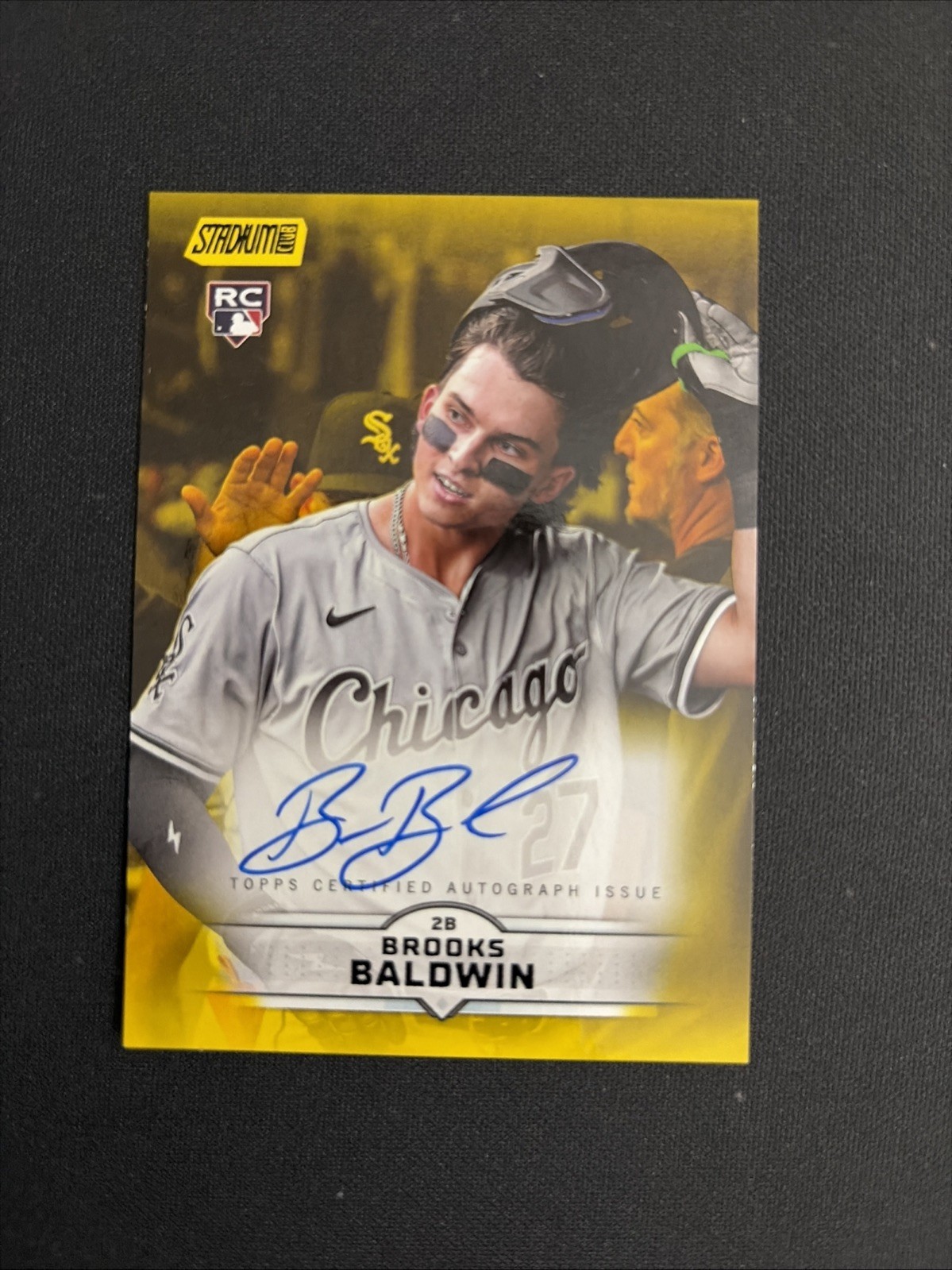 Brooks Baldwin 2025 Topps Stadium Club YELLOW Autograph Auto Rookie #SCBA-BB