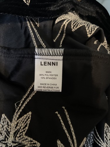 Lenni The Label Malu Chromatic Black Velvet Sequin Mini Dress M - Picture 8 of 9
