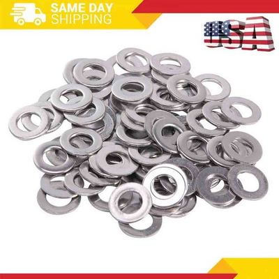 #ad #ad 600 Pack Value Kit 304 Stainless Steel Flat Washer Washers Assortment Set $7.09