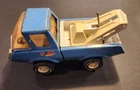 Vintage Tonka Tow Truck Wrecker Vintage Blue Pressed Steel Metal 1970s